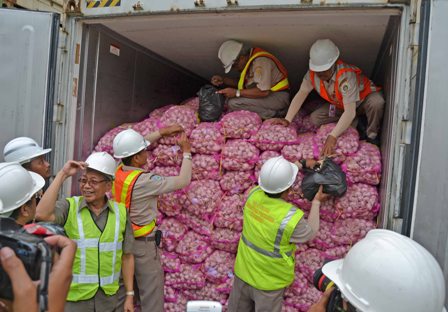 Pemerintah Mengimpor 2 Ribu Kontainer Bawang Putih